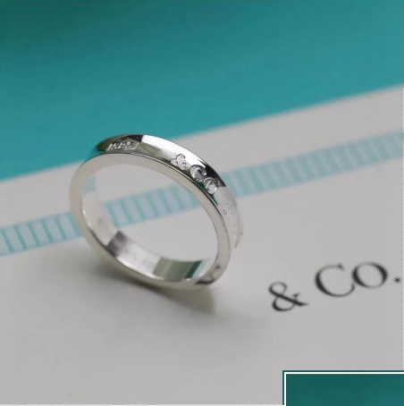Luxury 1837 Jewelry 925 sterling silver High Quality Anniversary Ring