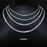 925 silver tennis chain + tennis bracelet