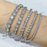 925 silver tennis chain + tennis bracelet