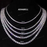 925 silver tennis chain + tennis bracelet