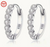 Silvery Delicate Hoop Luxary Earrings
