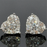 SilverPear Cut White Topaz CZ Diamond Earring