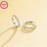 Silvery Delicate Hoop Luxary Earrings