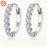 Silvery Delicate Hoop Luxary Earrings