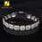 Silver D Color VVS Moissanite Diamond Cluster Tennis Bracelet