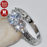 Pure Silvery Luxury Halo Ring
