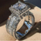 Choucong Unique Luxury Jewelry 925 Sterling Silver & Gold Fill Princess Cut Whie Topaz CZ Diamond Party Eternit Unisex Ring