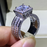 Choucong Unique Luxury Jewelry 925 Sterling Silver & Gold Fill Princess Cut Whie Topaz CZ Diamond Party Eternit Unisex Ring